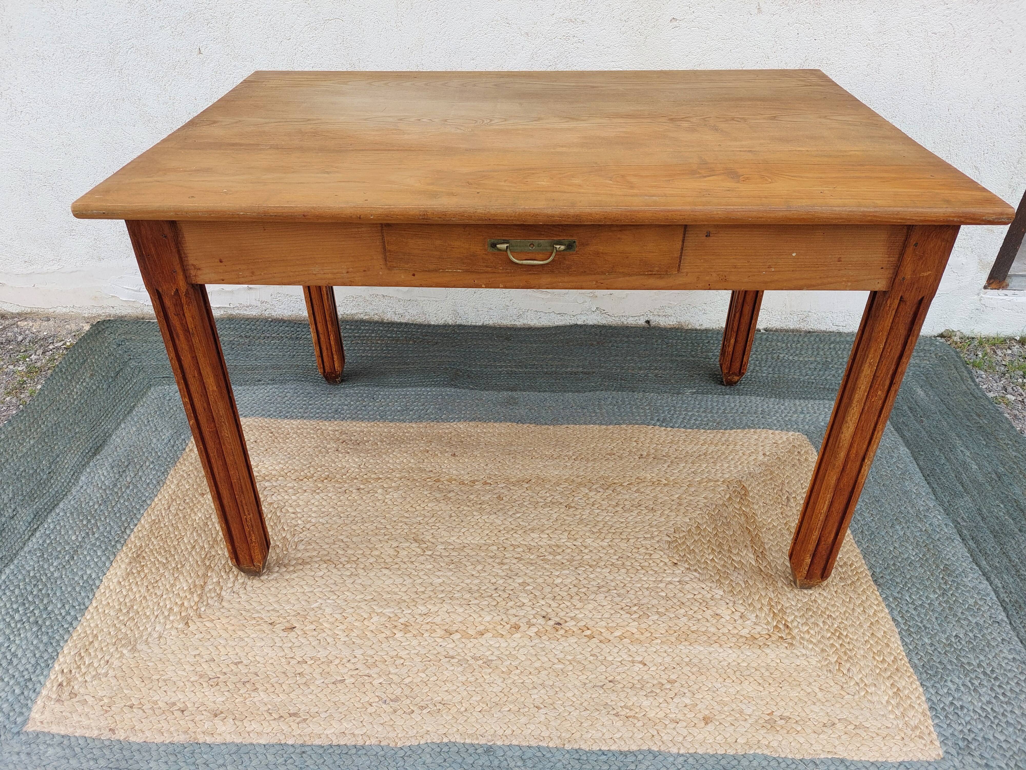 wooden table, kitchen or office