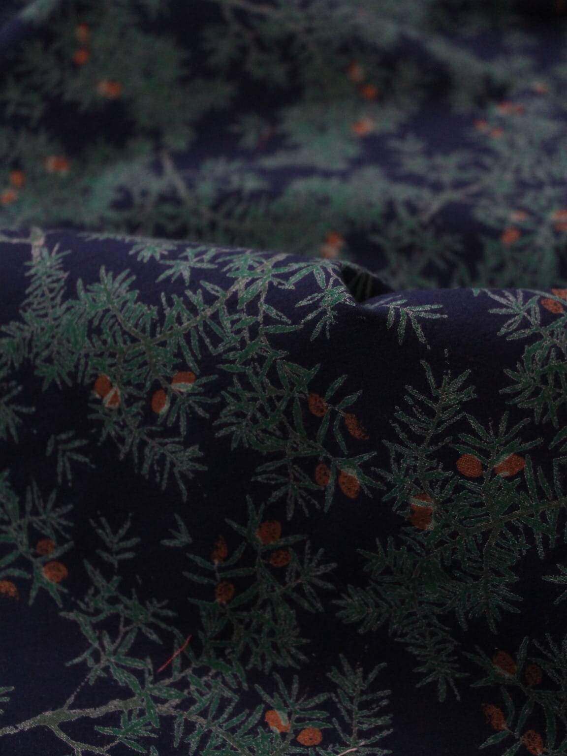 Tissu en coton vintage finlandais « Nummi » de Kristina Isola, 1,40 m x 2,12 m