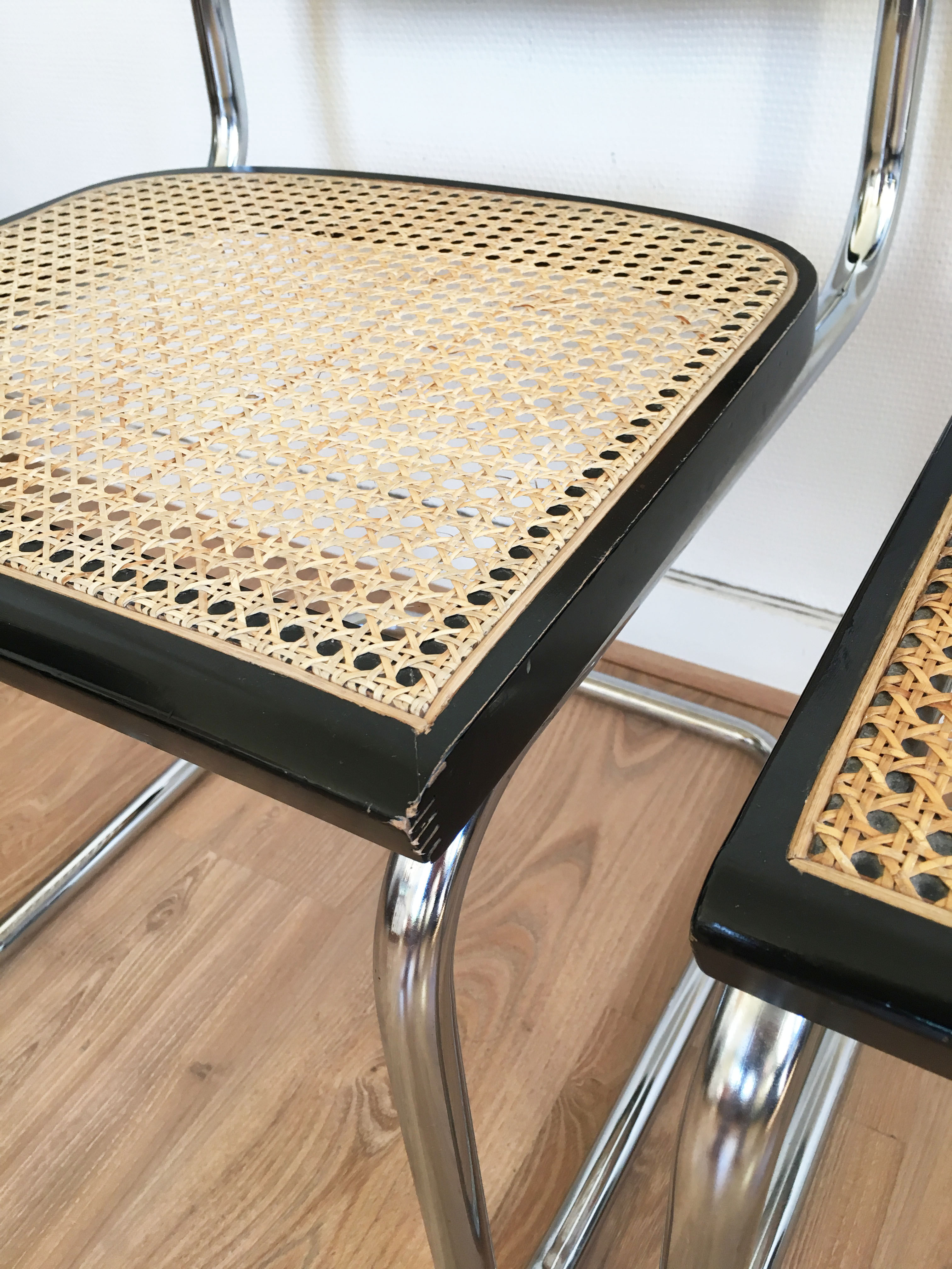 Pair of chairs by Marcel Breuer model B32