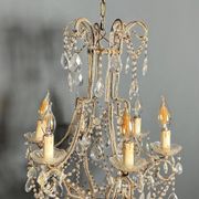 Italian pearl and crystal chandelier