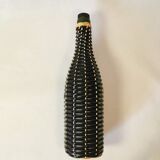 Vintage black and white braided Scoubidou bottle