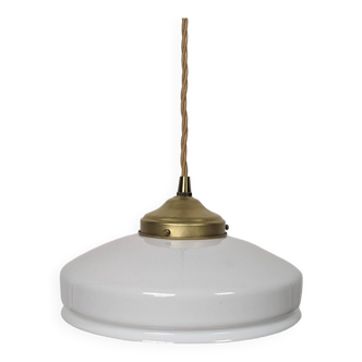 Vintage opline white pendant light