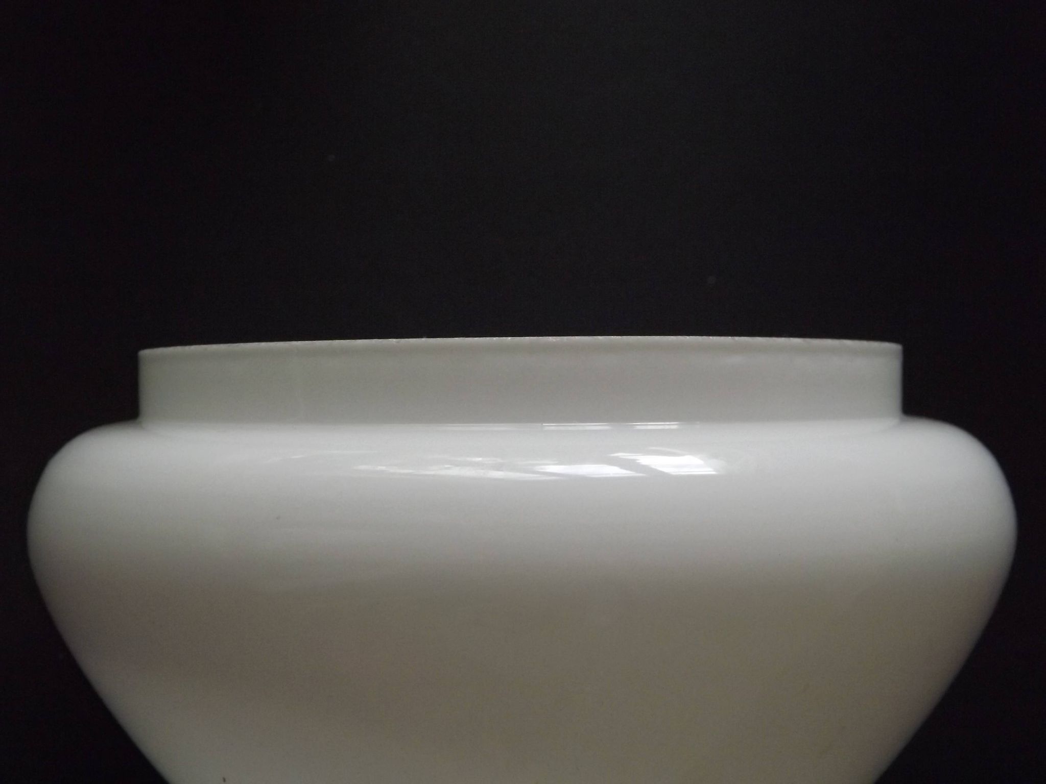 Set of 4 French Vintage White Opaline Glass Replacement Shade