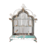 Bird cage in wire mesh of the 19th century