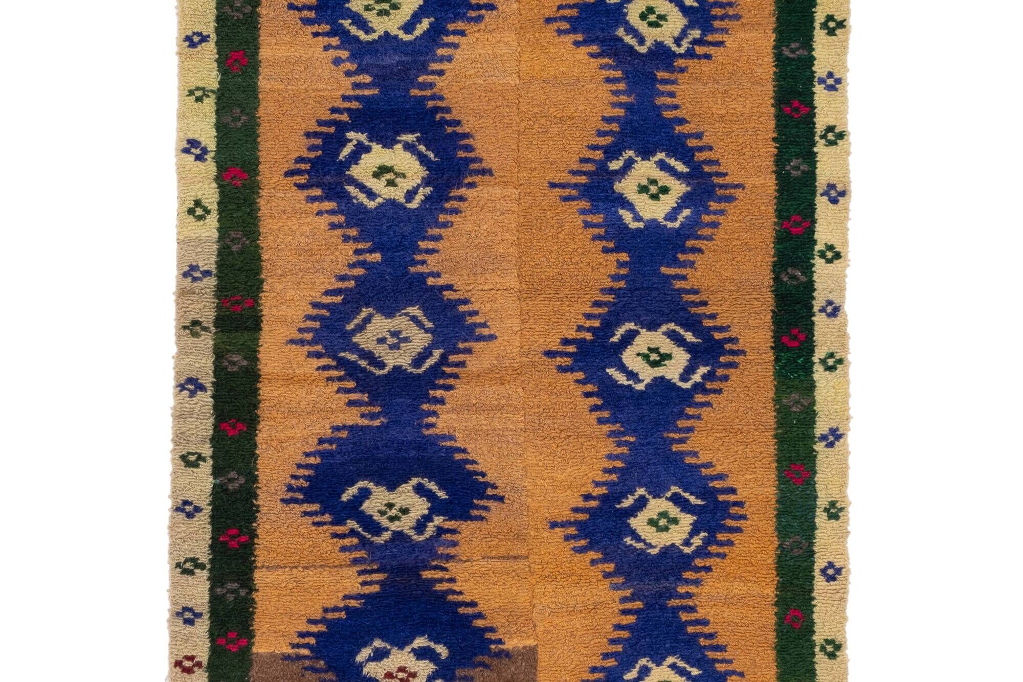 Turkish shaggy tulu carpet, 1970s