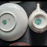 4 cups and under cups of the 19th century earthenware factory of sarreguemines