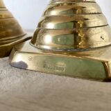 Old brass candlesticks England