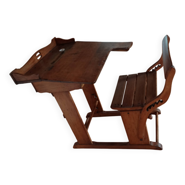 pupitre d'écolier ancien