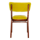 Chaise Mid-Century Moderne, Velours Vert Citron, FR Dedar, Pologne, Années 1960