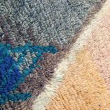 Moroccan Berber carpet boujaad brown with colorful patterns 299x193cm
