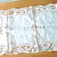 Vintage table runner lace tablecloth and openwork cotton embroidered 105x45 cm