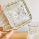Set five glasses and whiskey decanter in chiseled glass