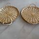 Set of 2 wicker trays