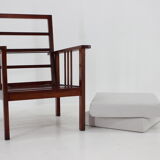 1940s Art Deco armchair, Czechoslovakia