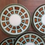 Set of 6 Boch Belgium dessert plates
