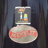 Old Menelit black enameled sheet metal coffee maker -1970