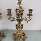 Pair of bronze candlesticks
