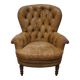 Vintage Dutch Club Chair in Cognac Colored Leather
