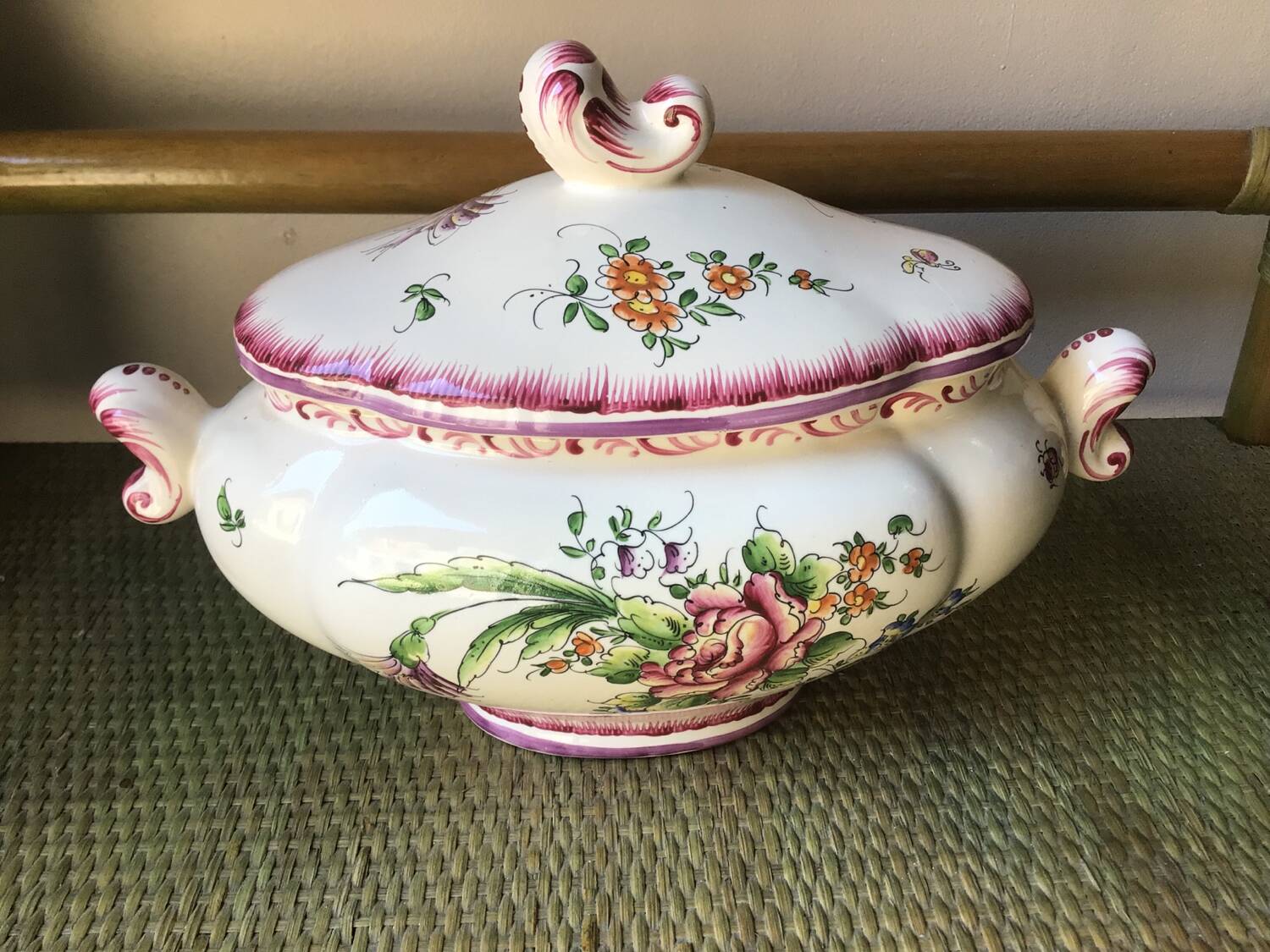 Earthenware dish signed