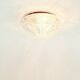 Mid-Century/Art Deco Geometric Glass Ceiling Light from Limburg, 1970s