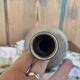 Glazed stoneware single-flower vase signed Jean Dubost, vintage Fr