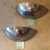 Pair of art deco design wall lamps