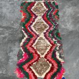 Colorful Azilal Berber rug - 136 x 66 cm