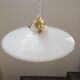Suspension opaline smooth white tbe art deco 1940 Ø 24.5 cm TBE