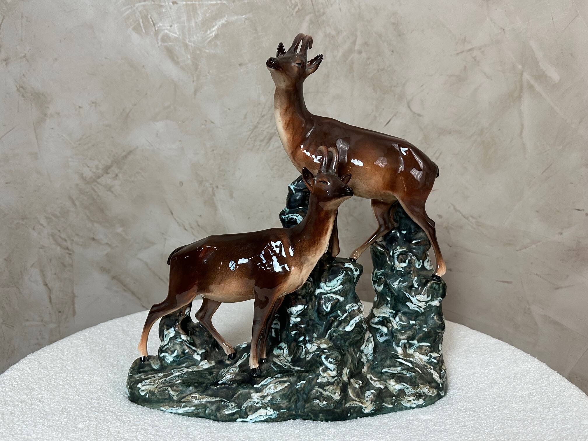 Ceramic Chamois Statue
