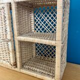 Vintage raffia shelf