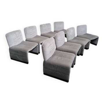 8 poltrones Alky Style de Giancarlo Piretti, années '70