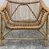 Vintage rattan armchair 1960