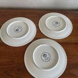 3 Acapulco plates and saucers