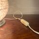 Clichy glass globe table lamp with aluminum base