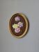 Acrylic on panel, oval gilded wooden frame, bohemian countryside.