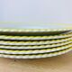 Set of 6 flat plates vintage earthenware