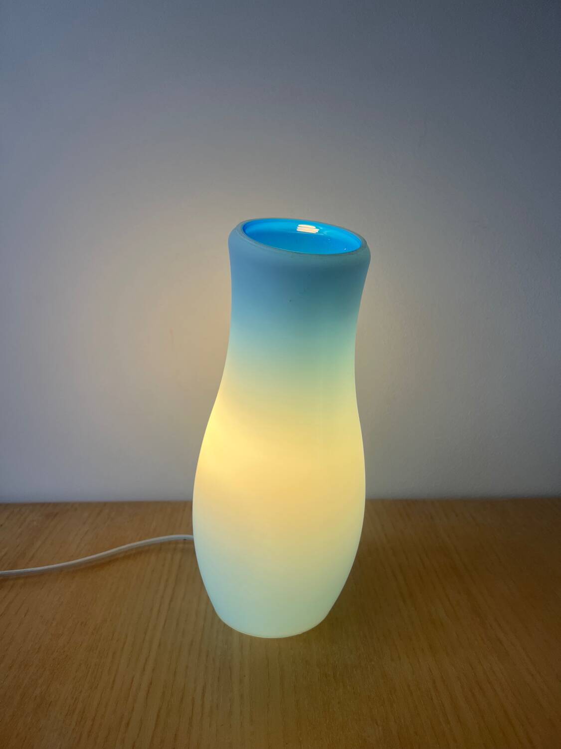 Vintage IKEA mylonit blue lamp