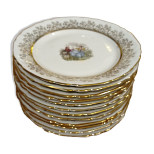 lot de douze assiettes