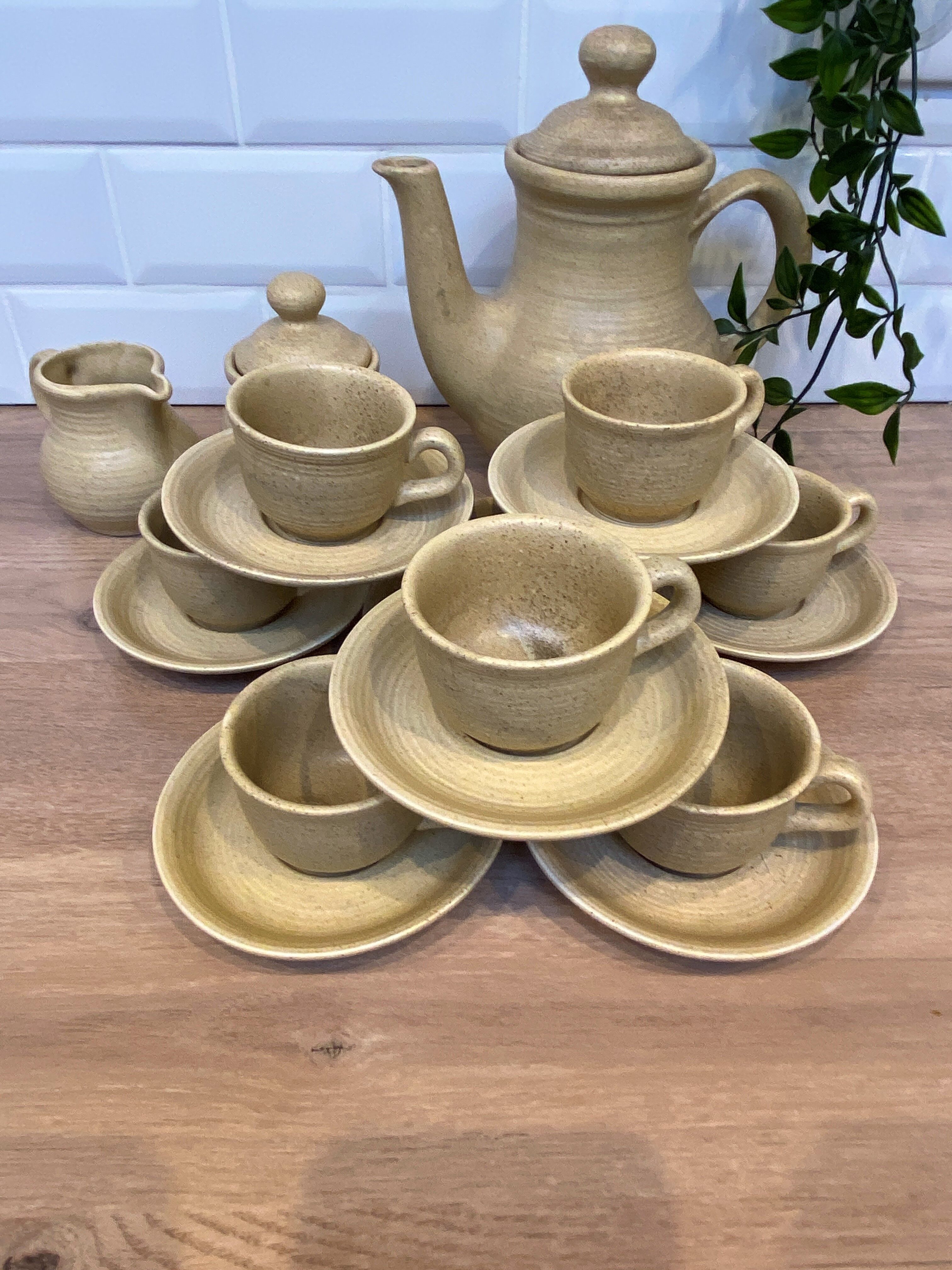 Stoneware coffee service
