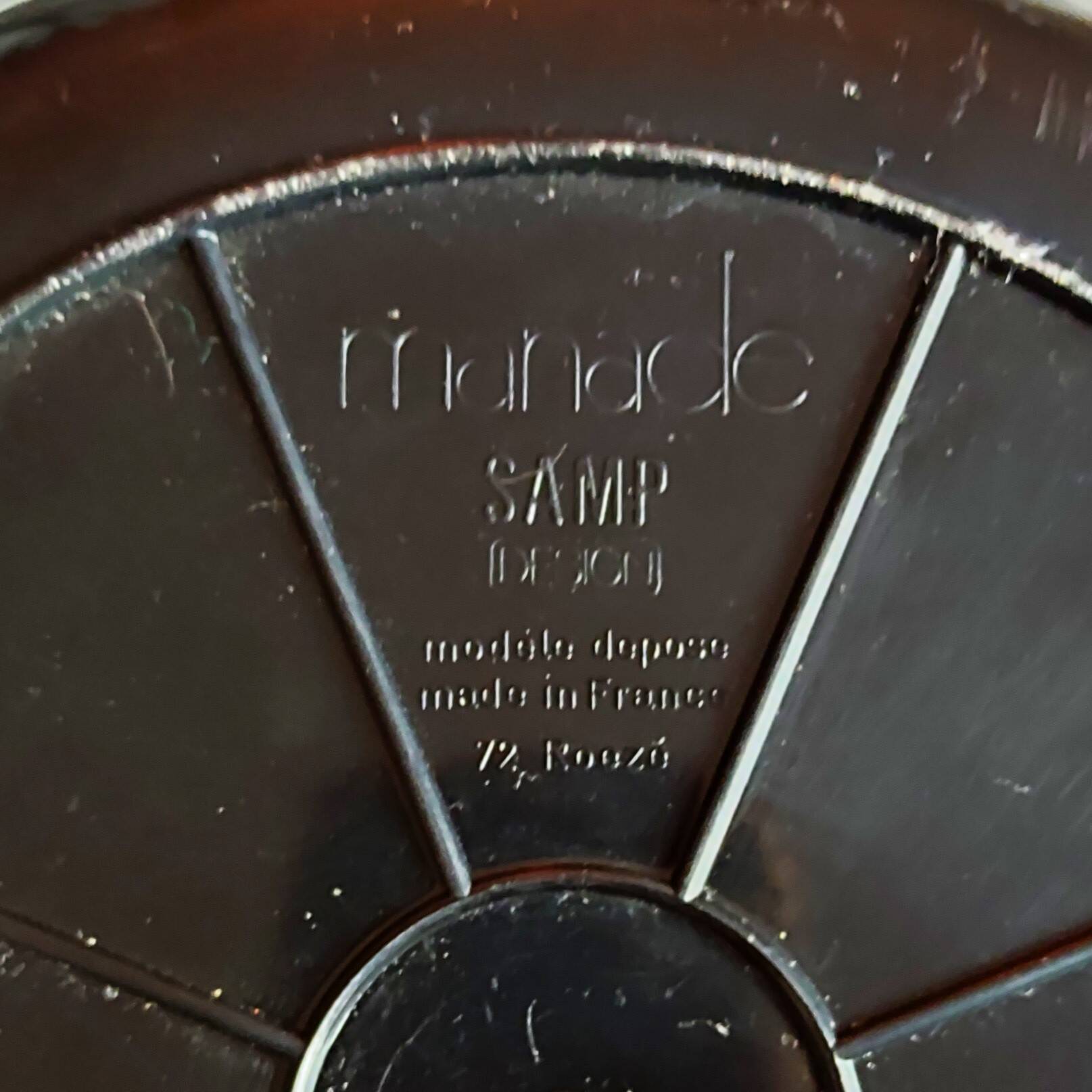 Porte-parapluies vintage noir space age, Manade, Samp, Roezé 72