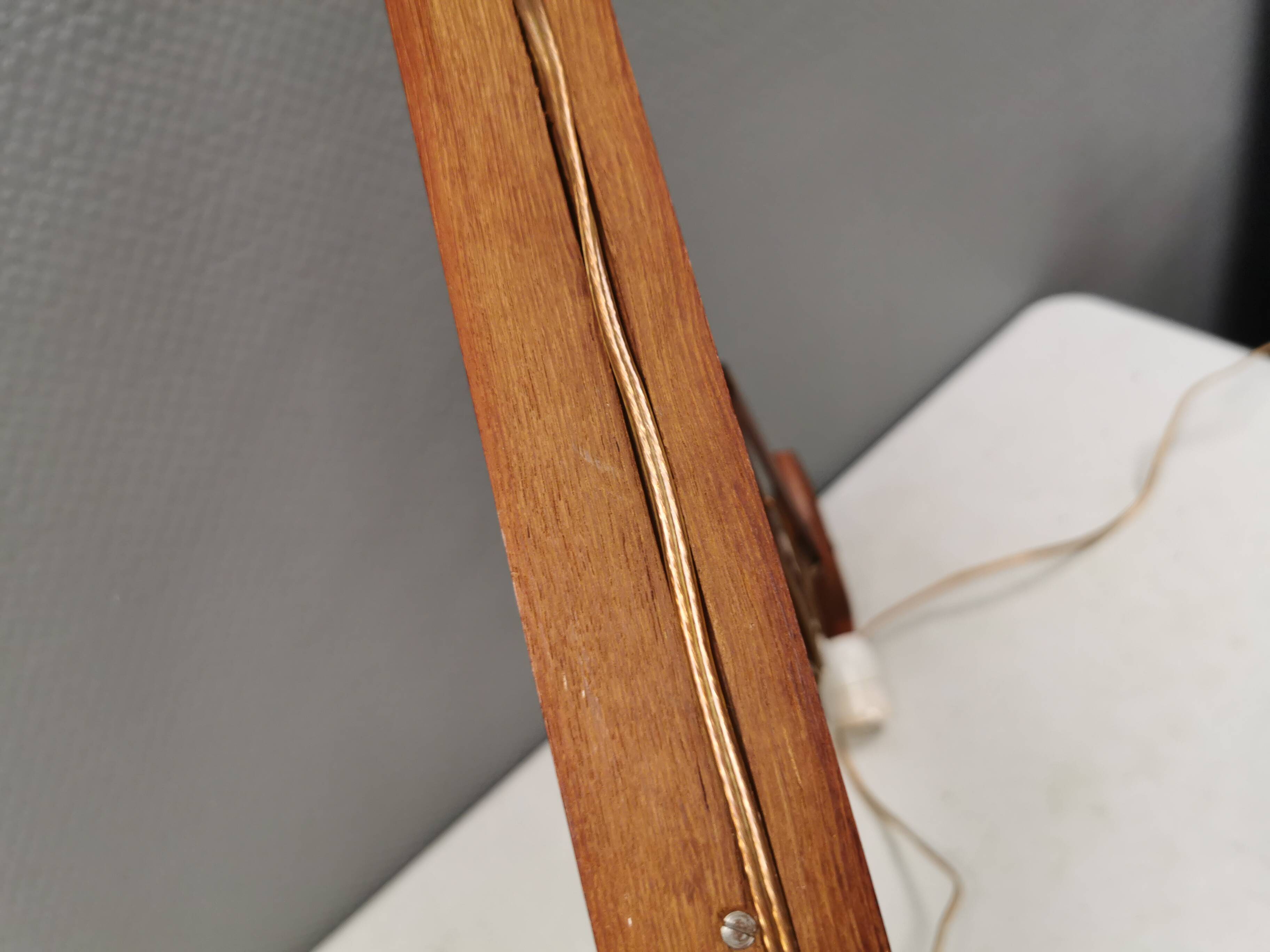 Wall lamp in teak, Denmark 1970-80s.