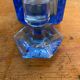 Estelle Antique Colored Whisky/Liqueur Decanter + Blue Crystal Stopper