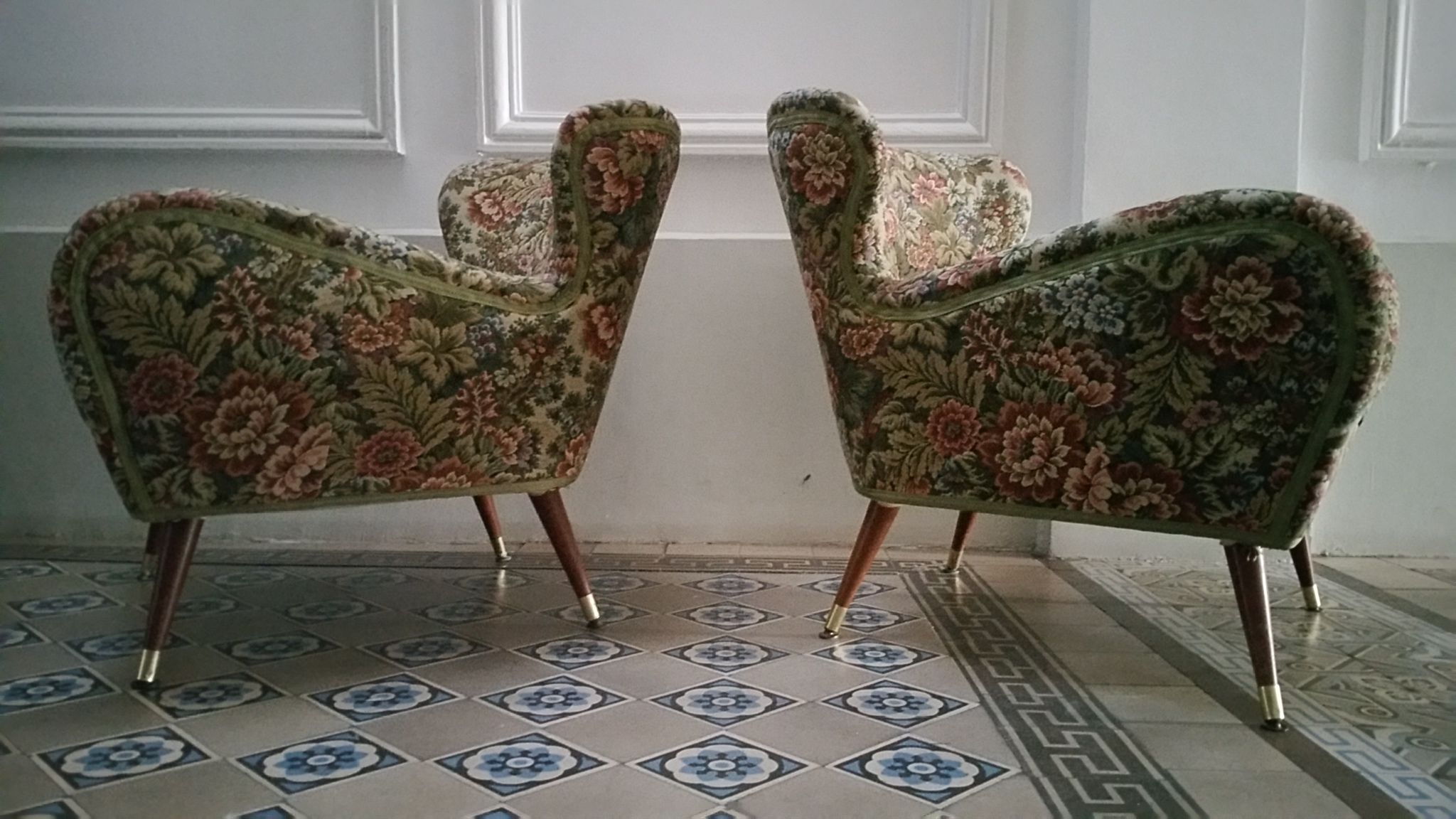 Organic couch 50s/60s design low Italian vintage