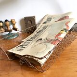 Metal wastebasket mail