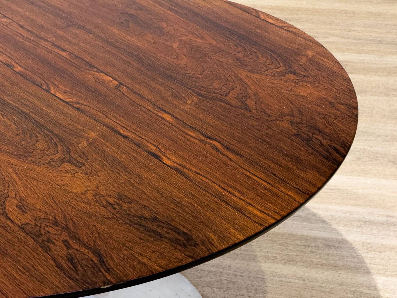 Round coffee table by Arkana (rosewood)