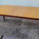 Scandinavian extendable dining table attributed to Hans Ehrlin for Tranås, 1980.