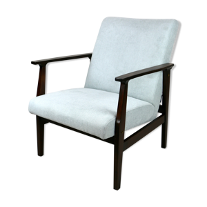 fauteuil bleu clair vintage - 1970