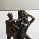 Lampe de table sculpturale brutaliste “Homme et Femme près d’un arbre”, Italie, années 1970