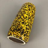 Pottery Super Yellow Color Fat Lava Multi-Color Vase Scheurich WGP, 1970s