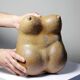 Grande Vénus sculpturale en grès, buste de femme, vintage signé, vintage 90